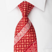 Roberta di Camerino Rhinestone Silk Necktie Trellis Filigree