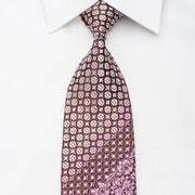 Nina Ricci Mens Rhinestone Silk Necktie Anthemion On