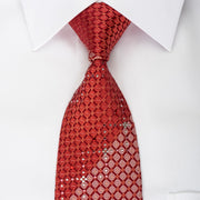 Pierre Cardin Rhinestone Burgundy Trellis On Crimson Red
