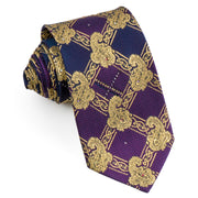 Pierre Cardin Rhinestone Tie Golden Paisley Harlequin On