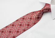 Premier Lux Rhinestone Necktie Silver Marrakesh Design On