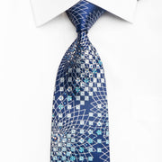 Roberta di Camerino Men’s Rhinestone Silk Necktie Silver
