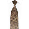 Gold Trellis On Black Silk Rhinestone Tie With Gold Sparkles