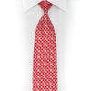 Red Rhinestone Silk Necktie – Crystal AB & Blue Sparkle