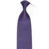 Gravata de Seda Malva Geométrica com Strass Roxo