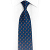 Monogram On Blue Rhinestone Silk Tie