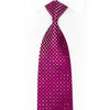 Gravata de seda com strass com design xadrez roxo e brilhos