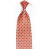 Geometric On Peach Pink Orange Rhinestone Silk Tie