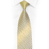 Anthemion em gravata de seda com strass amarelo e brilhos