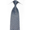 San-Dee Floral Silk Rhinestone Necktie – Navy Blue