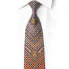 Luxury Gold & Burgundy Silk Rhinestone Tie with Warm Metallic Sparkles