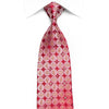 Mila Schon Men’s Crystal Silk Necktie Geometric Circles On 