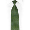 Geometric On Green Rhinestone Silk Tie - 1