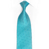 Geometric On Pale Blue Rhinestone Tie With Silver Sparkles