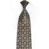 Gold Trellis On Navy Silk Tie With A Thousands