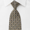 Pierre Cardin Rhinestone Tie Golden Cartouche On Black With 