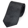 Lalanta Black Silk Sparkle Crystal Tie with Black