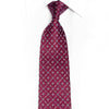 Mauve Trellis On Burgundy Rhinestone Silk Necktie - 1