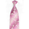 Paisley On Pink Rhinestone Silk Necktie With Pink Sparkles