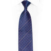 Purple Geometric On Violet Rhinestone Silk Tie - 1