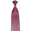 Red Blue & Silver Geometric Trellis Rhinestone Tie