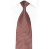 Refined Diagonal Pinstripe Silk Necktie – Burgundy - 1