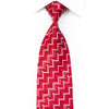 Valentino Rich Rhinestone Necktie Chevron On Red