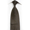 Gravata de seda com strass preto Aquascutum e brilhos dourados