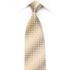 Guy Laroche Gravata de seda com strass bege com brilhos