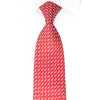 Líderes indianos Rhinestone Necktie Prata Trellis em vermelho com brilhos de prata