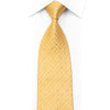 MCM Crystal Rhinestone Silk Tie Geometric On Yellow