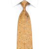 Mila Schon Gravata masculina de seda com strass Arabesque em ouro com brilhos