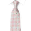 Pierre Cardin Silk Rhinestone Necktie Pink Blue Verificado com Brilhos prateados