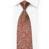Ungaro Silk Tie Golden Marrakesh on Burgundy With Rhinestones