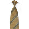 Avolio Men's Crystal Rhinestone Silk Tie Yellow Black Gray Checkered With Gold Sparkles - San-Dee