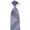 Brentwood Men's Crystal Silk Tie Purple Dots On Navy With Silver Sparkles - San-Dee