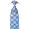 Bruno Baffi Men's Rhinestone Necktie Blue Checkered With Red Sparkles - San-Dee