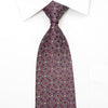 Cabrini Men's Crystal Tie Arabesque On Burgundy Sparkling With Rhinestones - San-Dee