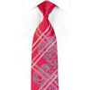 Christian Lacroix Rhinestone Tie Stripes & Paisley On Pink - San-Dee