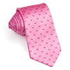 Christian Stephanus Silk Neck Tie Scotty Dogs On Pink 3 1/4 Inch - San-Dee
