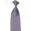 Daks Men’s Crystal Silk Tie Blue Silver Geometric Checker 