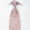 Daniel Hechter Men's Rhinestone Tie Scrolls On Mauve With Purple Sparkles - San-Dee