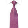 Elegance Rhinestone Necktie Pink Floral On Purple With Silver Sparkles - San-Dee
