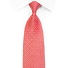 Elle Homme Rhinestone Silk Tie Geometric On Red - San-Dee