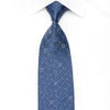 Franco Ferraro Men's Crystal Tie Arabesque Trellis On Blue With Purple Sparkles - San-Dee