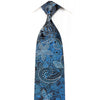 Grand Jour Men’s Crystal Silk Necktie Paisley On Black With 
