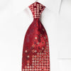 Grang Cia Rhinestone Necktie Geometric Floral On Burgundy 