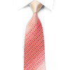 Grang Cia Silk Rhinestone Necktie Red Geometric On Pink With
