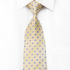 Guy Laroche Men’s Crystal Necktie Yellow Blue Checkered With