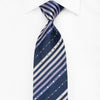 Indian Homme Men’s Crystal Silk Necktie Silver Purple 
